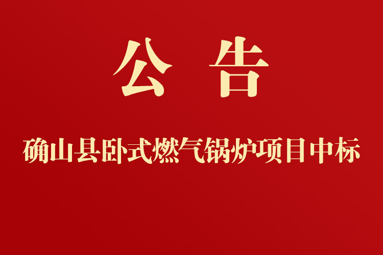 確山縣婦幼保健院采購(gòu)臥式燃?xì)忮仩t項(xiàng)目結(jié)